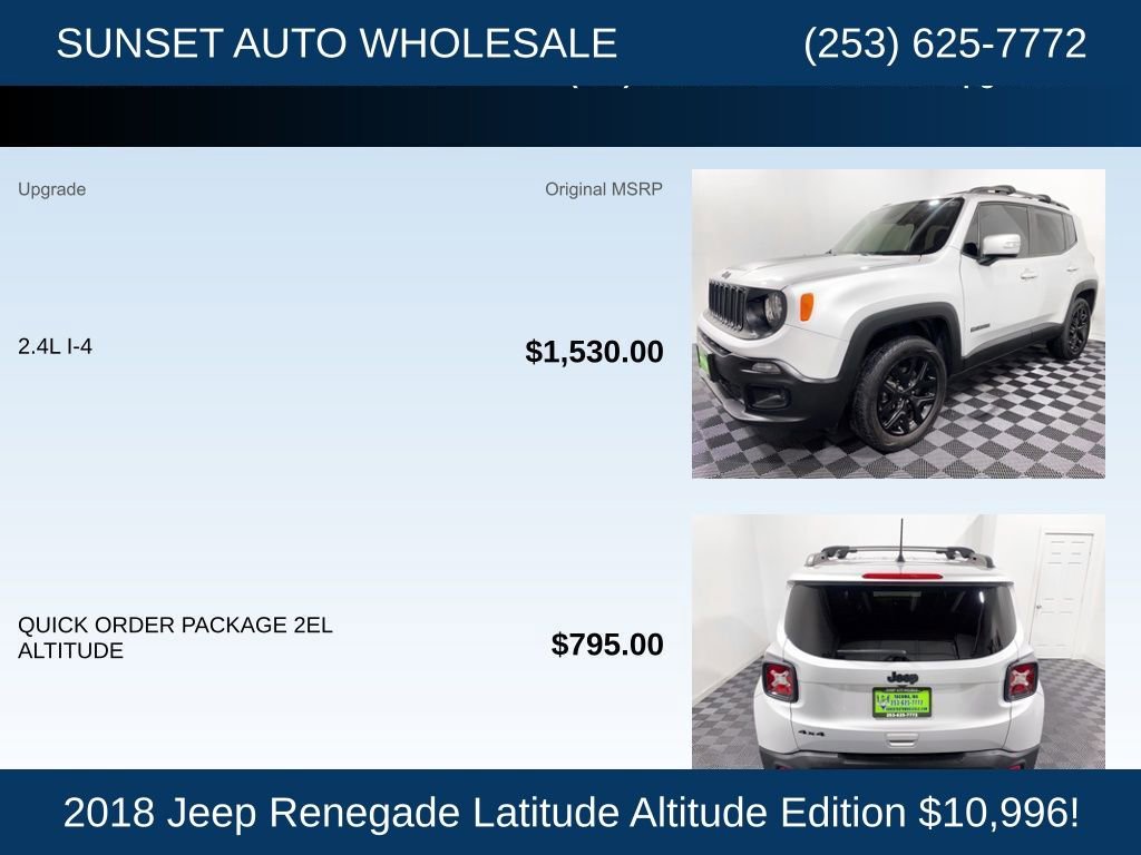 Used 2018 Jeep Renegade Altitude image 23