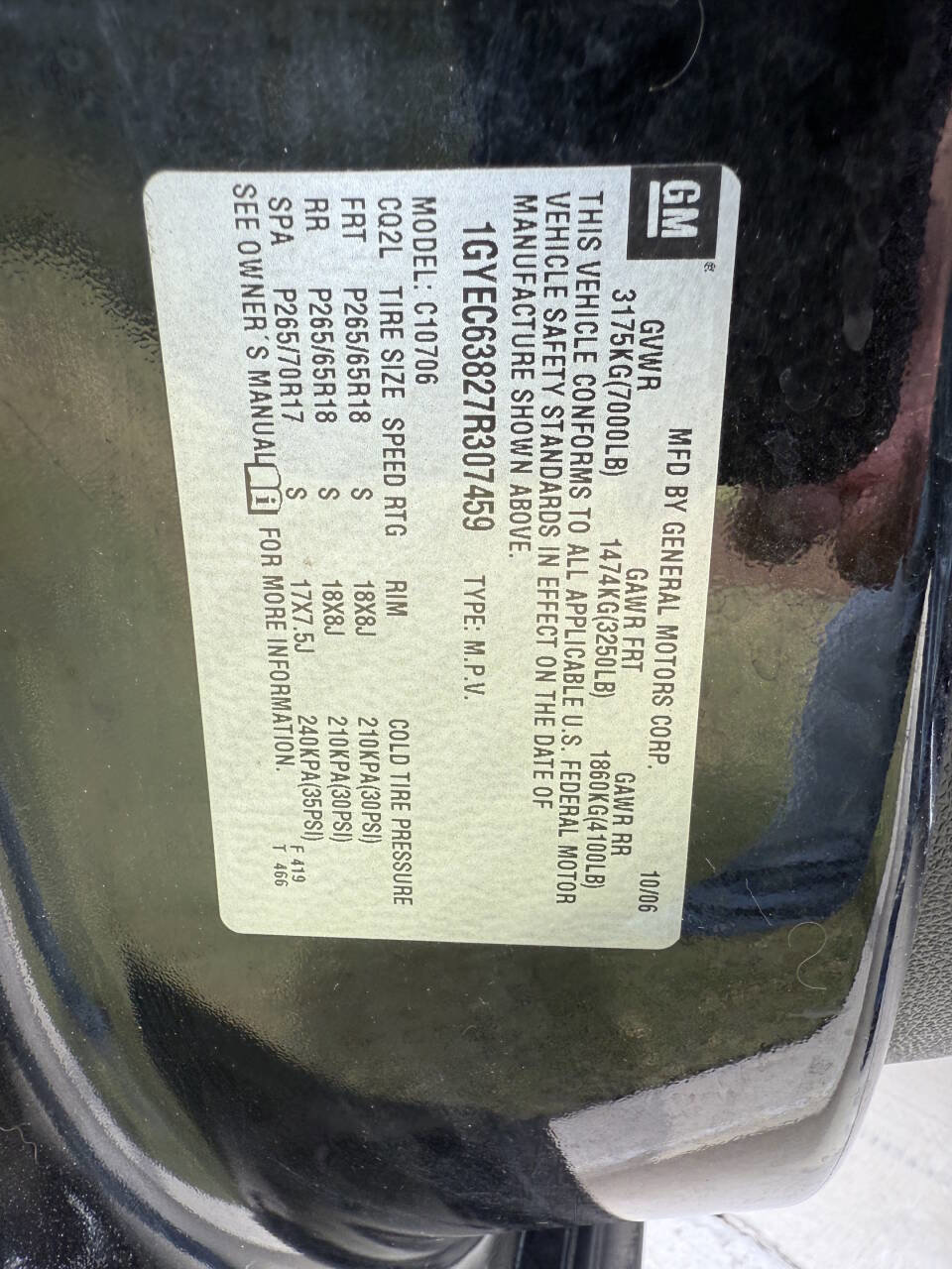 Used 2007 Cadillac Escalade 2WD image 10