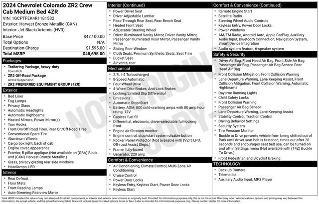 Used 2024 Chevrolet Colorado ZR2 AWD/4WD image 23