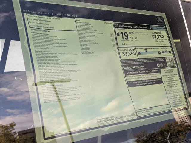 New 2025 Land Rover Range Rover SE image 20