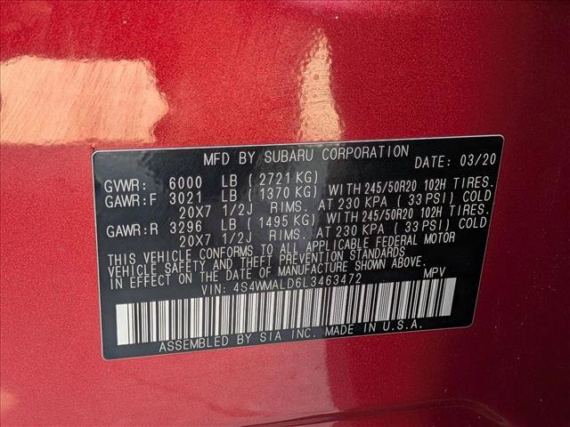 Used 2020 Subaru Ascent Limited w/ Technology Package image 27