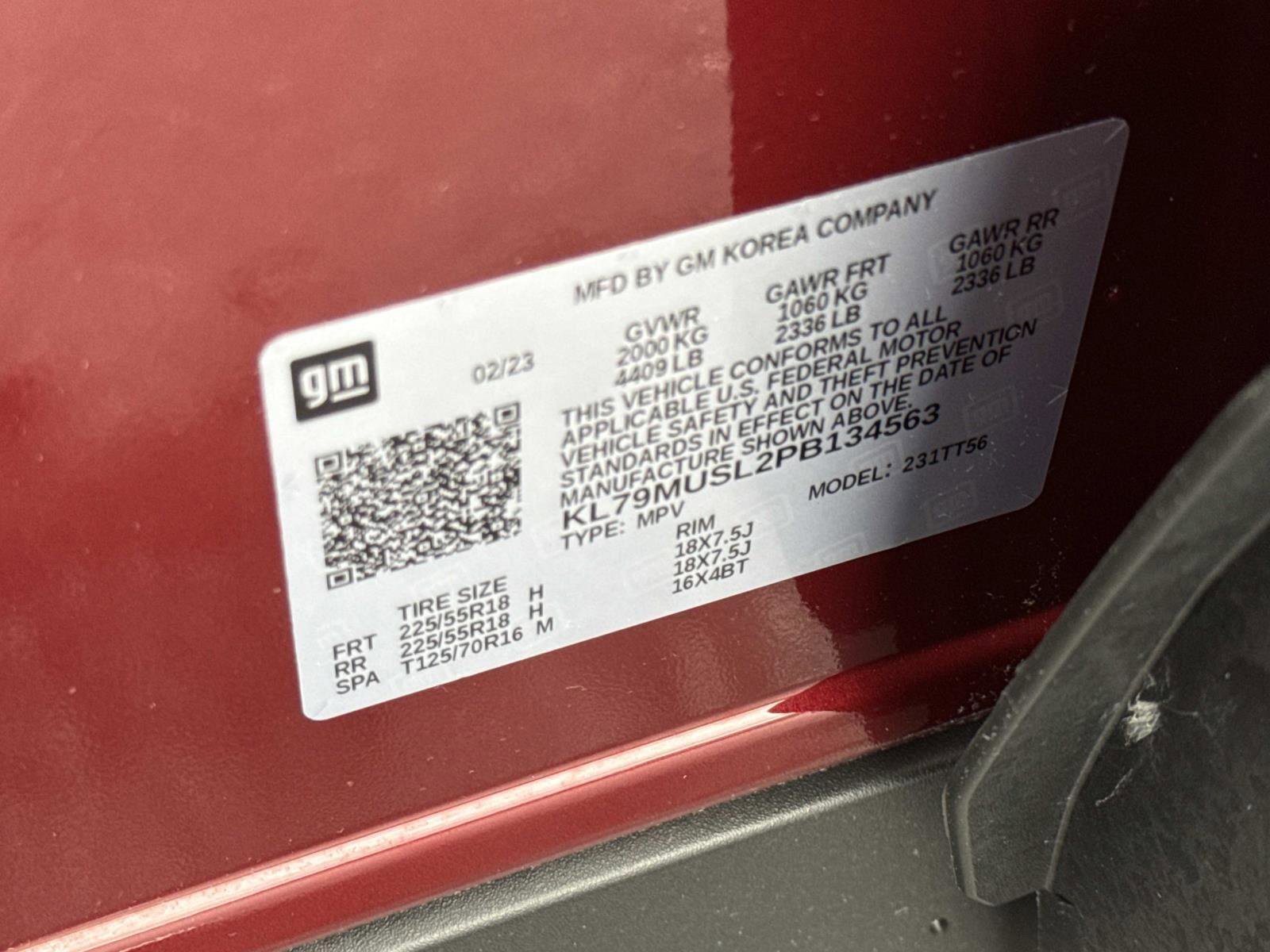 Used 2023 Chevrolet TrailBlazer RS w/ Sun and Liftgate Package AWD/4WD image 30