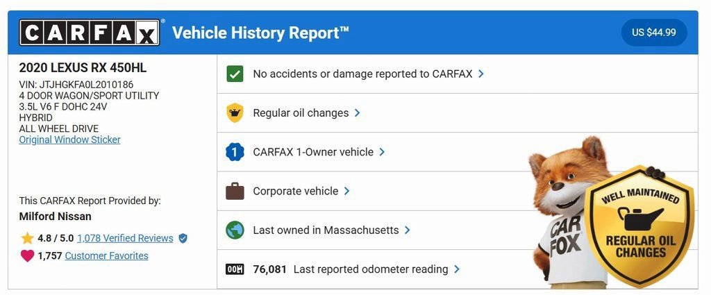 Used 2020 Lexus RX 450hL AWD w/ Premium Package image 33