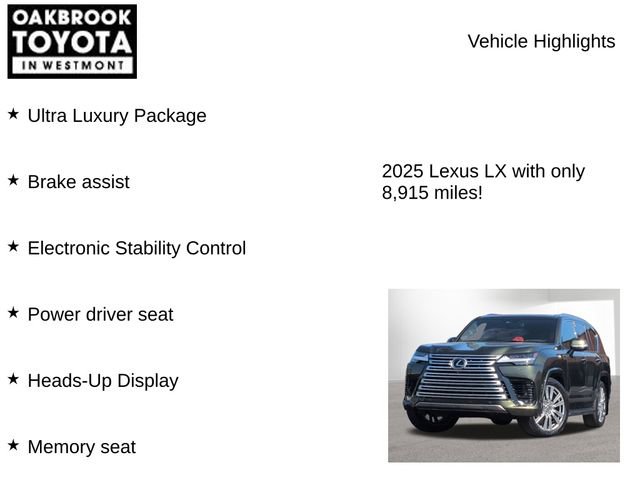 Used 2025 Lexus LX 700h Ultra Luxury AWD/4WD image 7