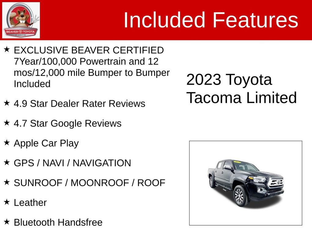 Used 2023 Toyota Tacoma Limited AWD/4WD image 4