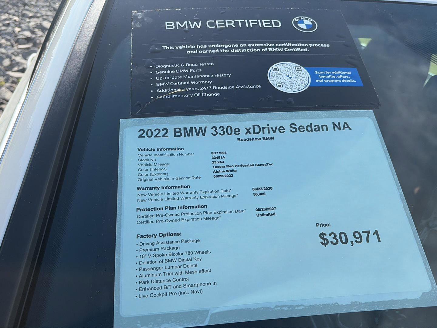 Certified 2022 BMW 330e xDrive w/ Premium Package AWD/4WD image 20