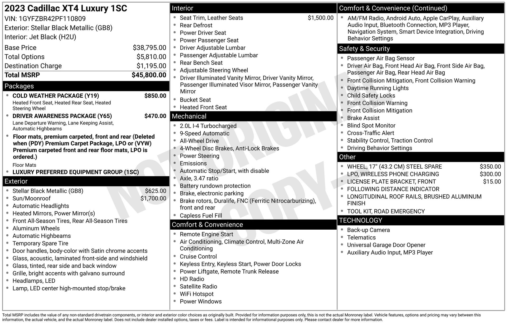 Used 2023 Cadillac XT4 Luxury w/ Cold Weather Package image 3