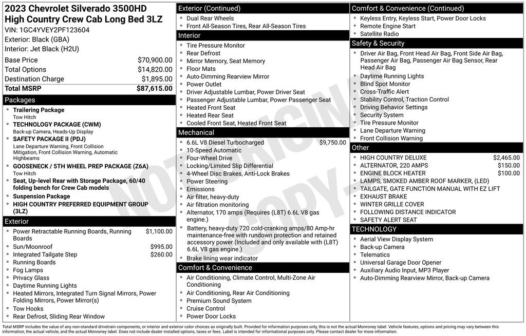 Certified 2023 Chevrolet Silverado 3500 High Country image 3