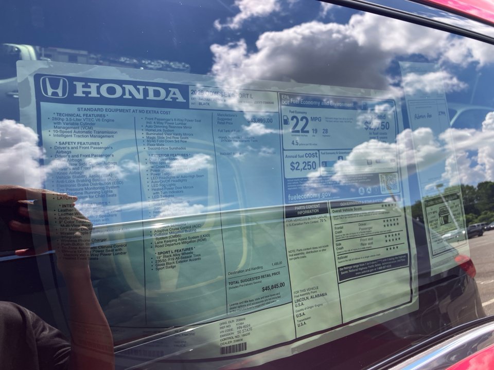 New 2026 Honda Odyssey Sport-L image 33