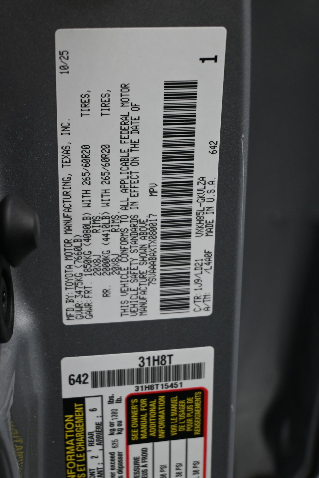 Used 2026 Toyota Sequoia Limited w/ Nightshade Package AWD/4WD image 31