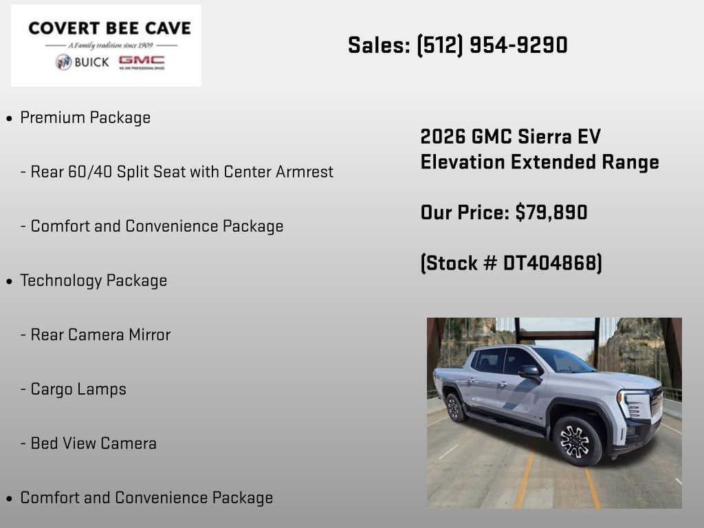 New 2026 GMC Sierra EV Elevation w/ Premium Package AWD/4WD image 18