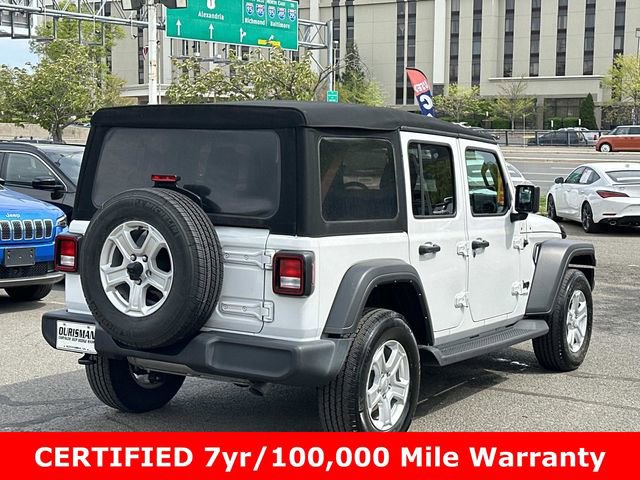 Certified 2022 Jeep Wrangler Unlimited Sport AWD/4WD image 3