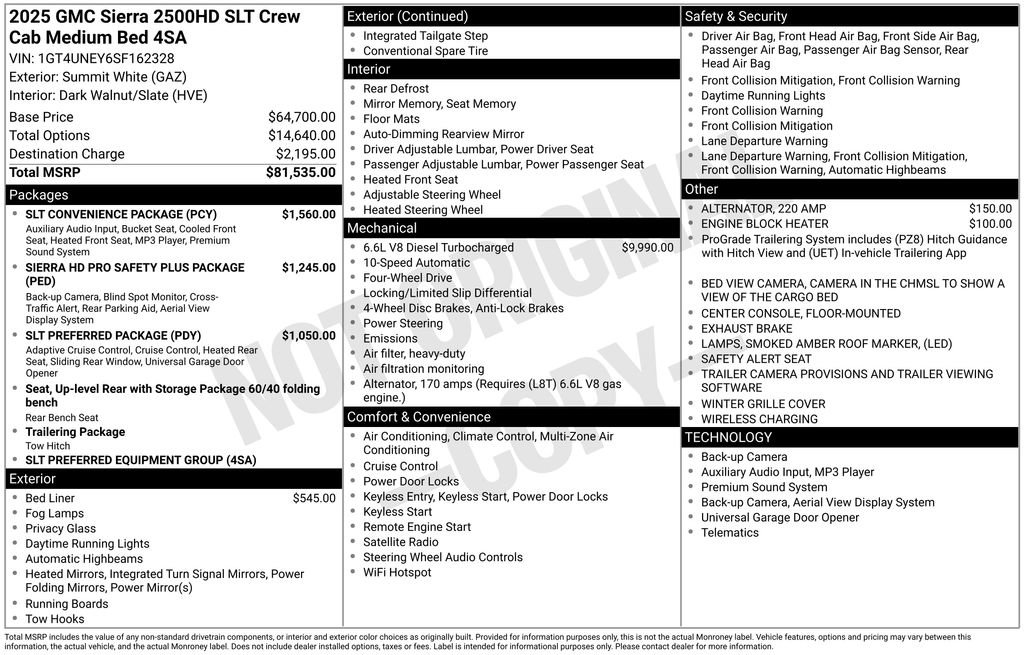 Used 2025 GMC Sierra 2500 SLT w/ SLT Convenience Package image 2