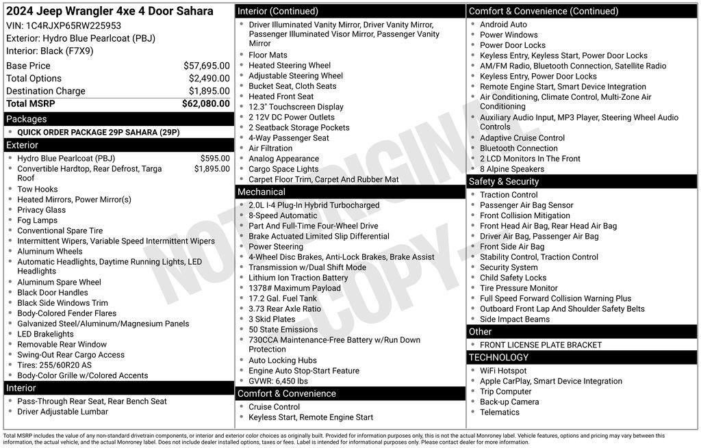 Used 2024 Jeep Wrangler Unlimited Sahara image 15