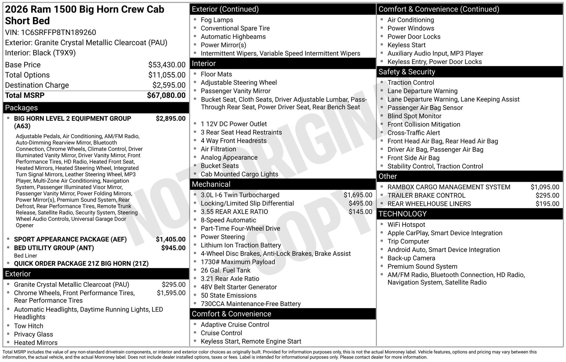 New 2026 RAM 1500 Big Horn image 3