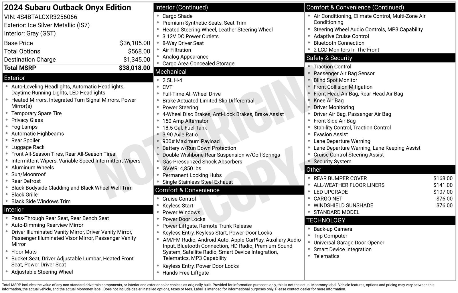 Used 2024 Subaru Outback Onyx Edition image 12