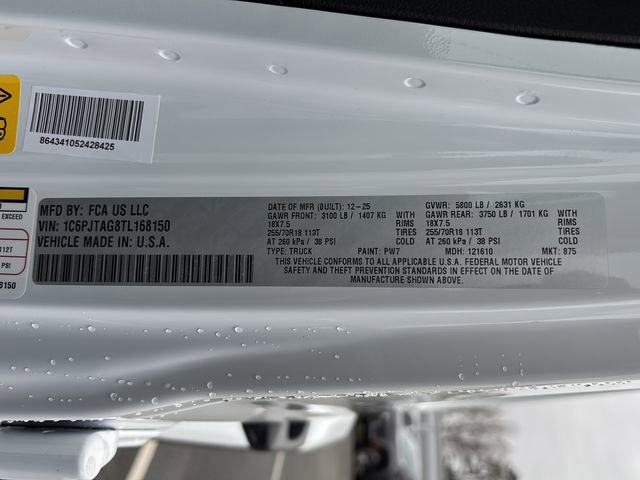 New 2026 Jeep Gladiator Sport S image 44