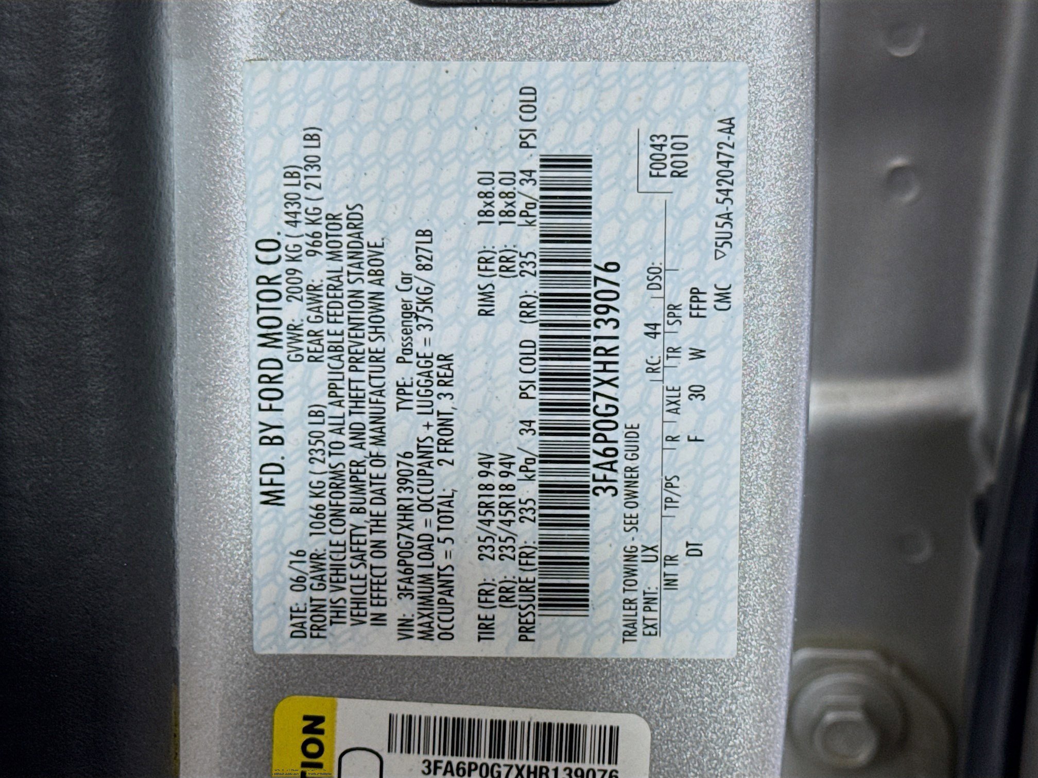 Used 2017 Ford Fusion S w/ Equipment Group 101A FWD image 40
