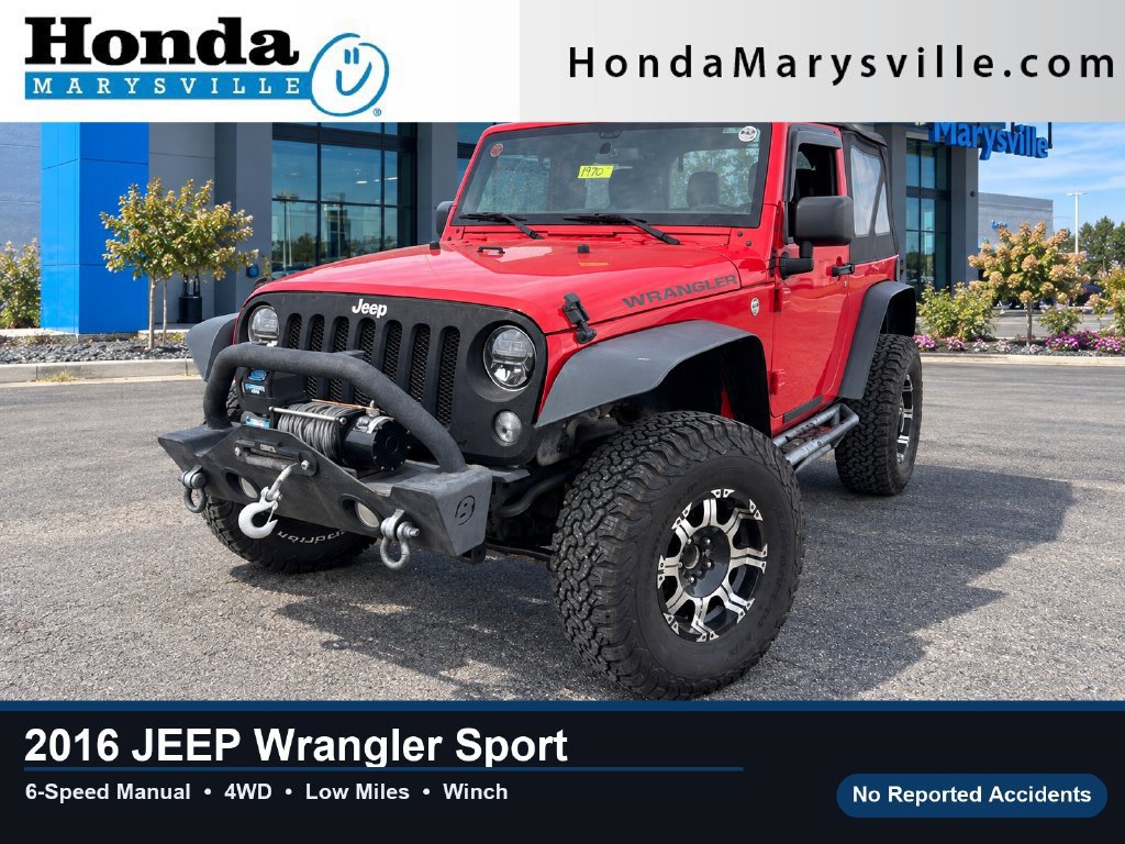 Used 2016 Jeep Wrangler Sport