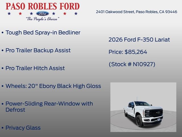 New 2026 Ford F350 Lariat w/ Black Appearance Package AWD/4WD image 24