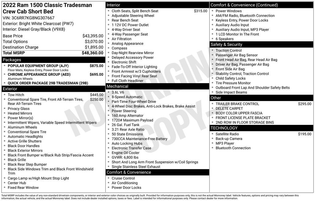 Used 2022 RAM 1500 Tradesman w/ Popular Equipment Group image 16