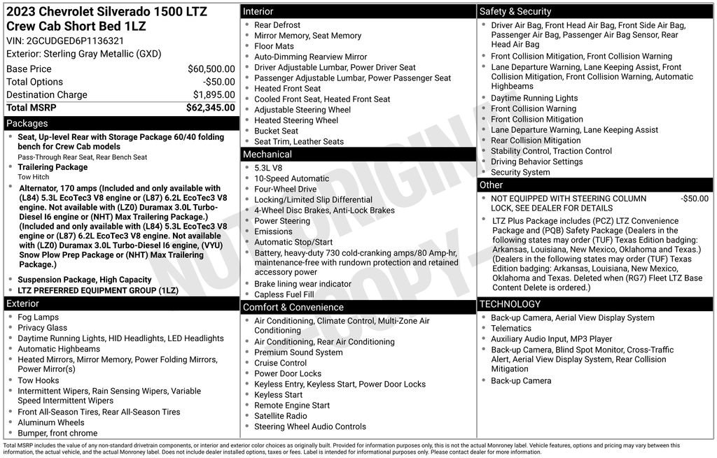 Used 2023 Chevrolet Silverado 1500 LTZ image 7