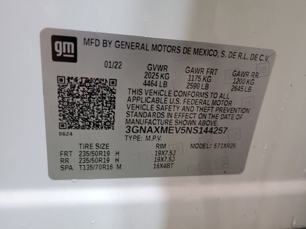 Used 2022 Chevrolet Equinox RS w/ Infotainment Package FWD image 33