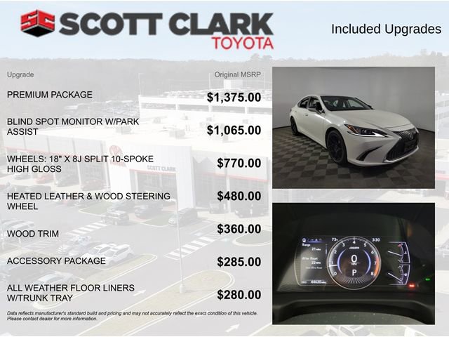 Used 2020 Lexus ES 350 w/ Premium Package FWD image 8