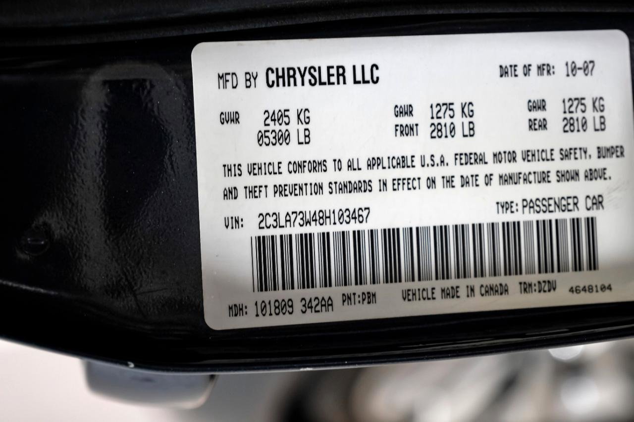 Used 2008 Chrysler 300 SRT8 w/ SRT Option Group II image 61