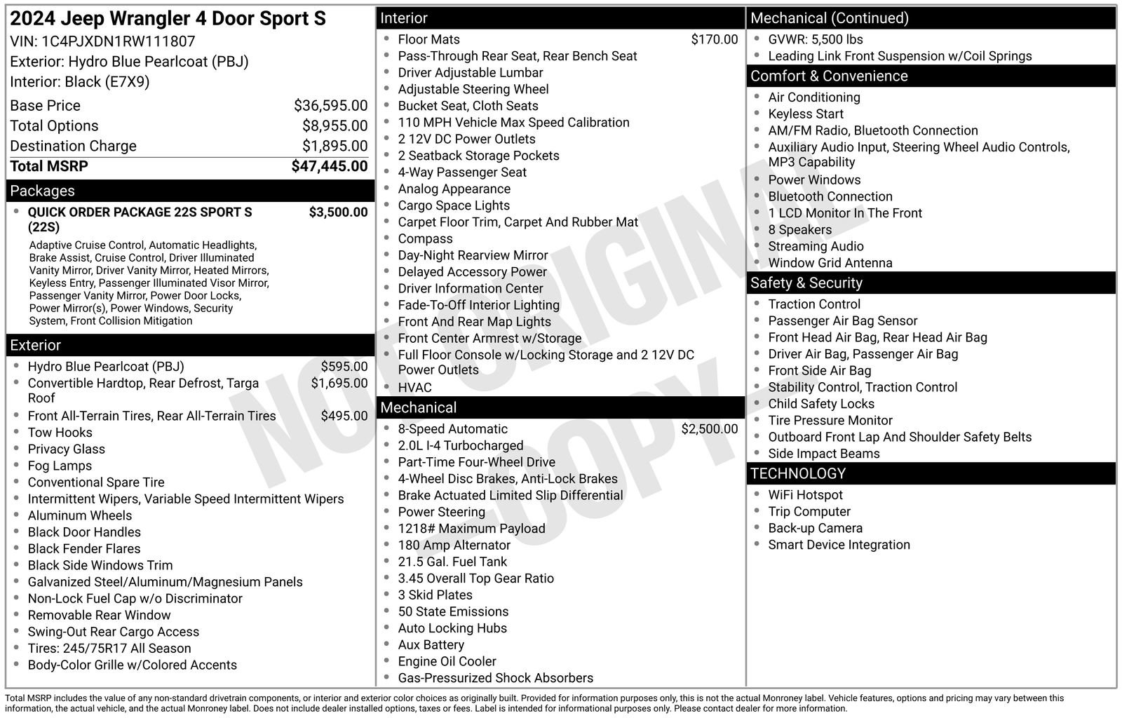 Used 2024 Jeep Wrangler Sport S image 31