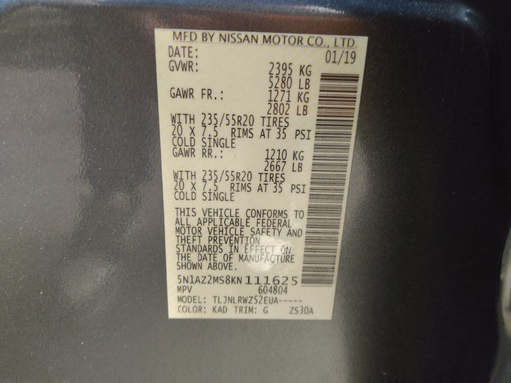 Used 2019 Nissan Murano SL AWD/4WD image 33