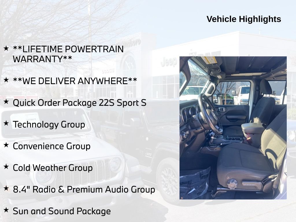 Used 2021 Jeep Wrangler Unlimited Sport w/ Sun And Sound Package image 5