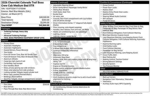 New 2026 Chevrolet Colorado Trail Boss AWD/4WD image 4