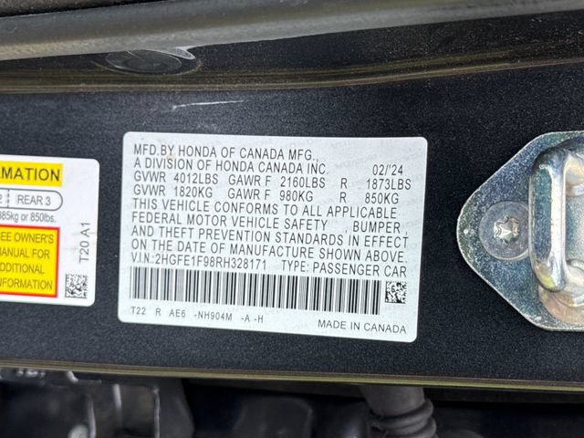 Used 2024 Honda Civic Touring image 22