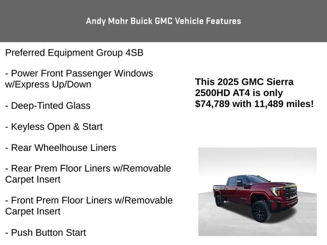 Used 2025 GMC Sierra 2500 AT4 w/ AT4 Premium Plus Package image 8