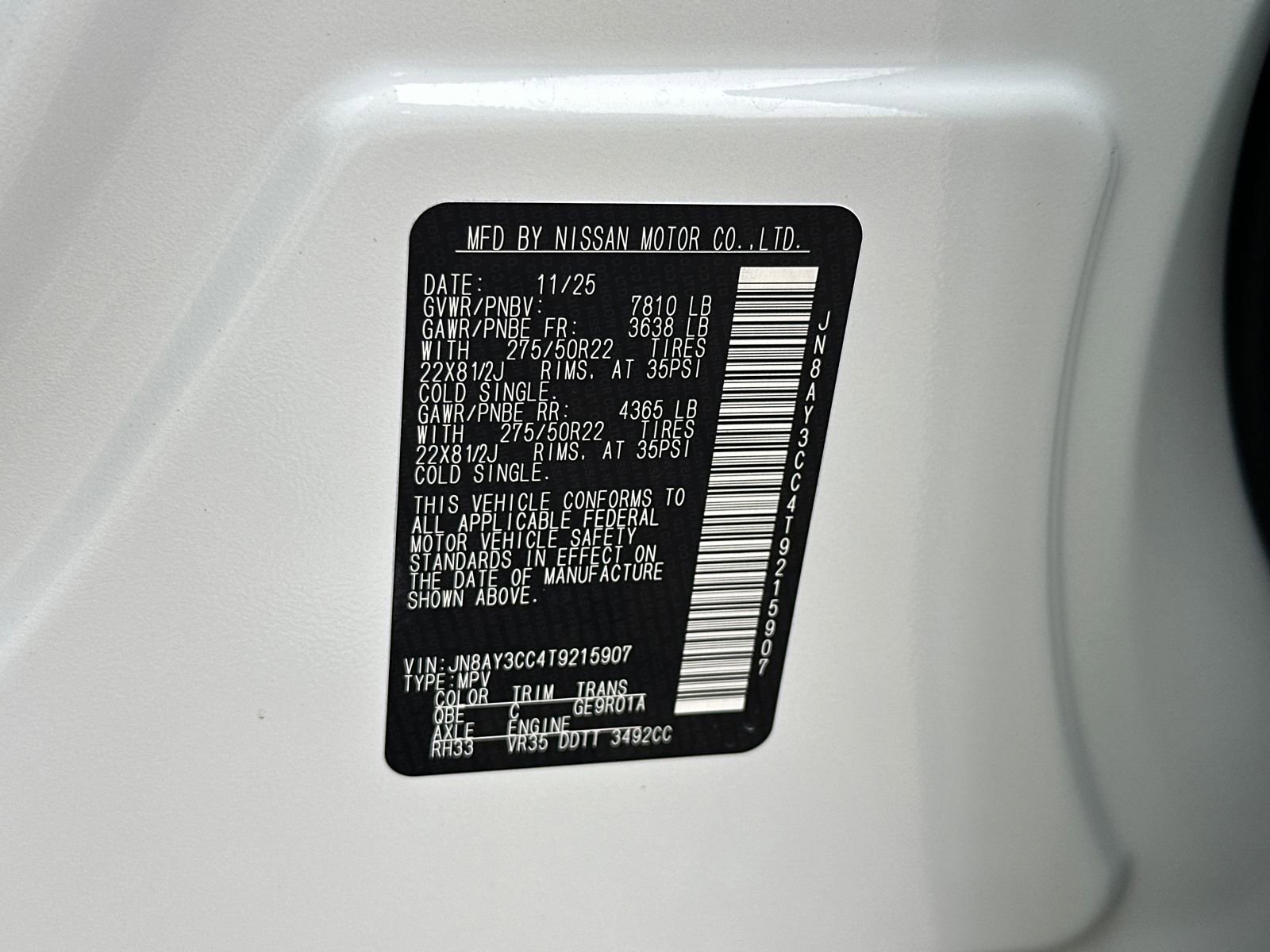 New 2026 Nissan Armada Platinum Reserve AWD/4WD image 43
