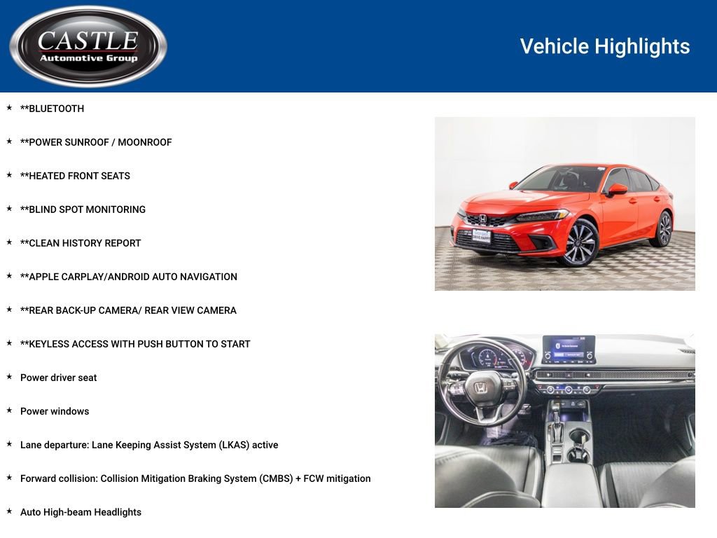 Used 2022 Honda Civic EX-L image 3