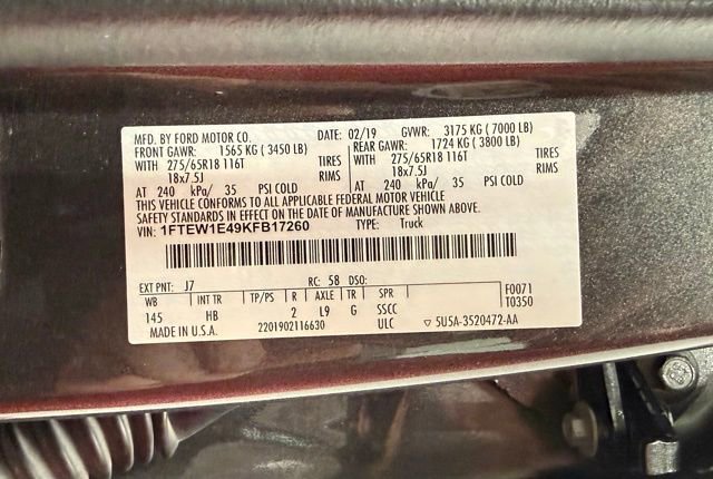 Used 2019 Ford F150 Lariat AWD/4WD image 25