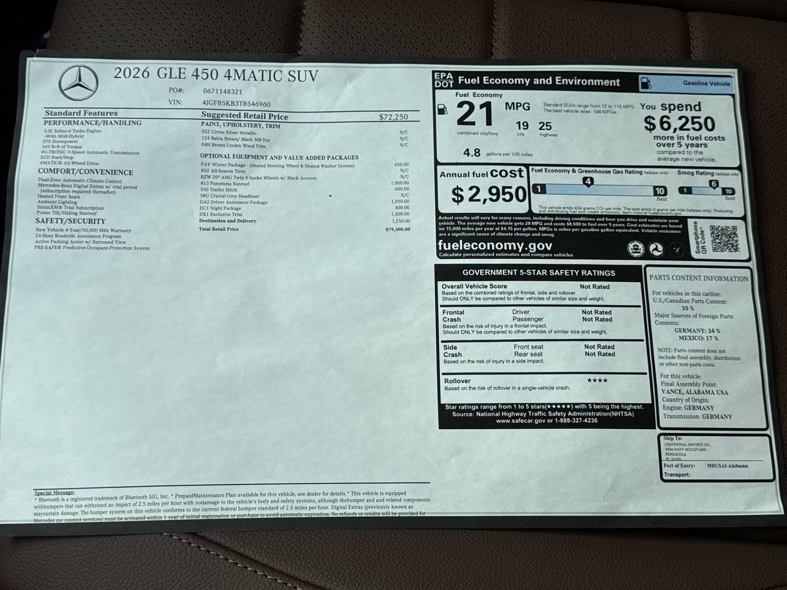 Certified 2026 Mercedes-Benz GLE 450 4MATIC image 34