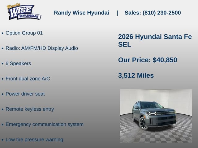 New 2026 Hyundai Santa Fe SEL AWD/4WD image 5