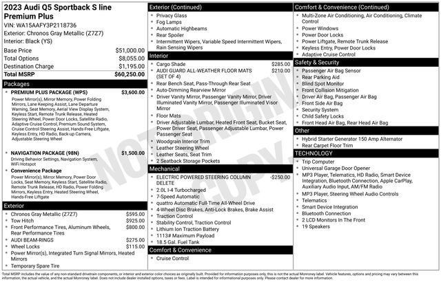 Certified 2023 Audi Q5 2.0T Premium Plus w/ Premium Plus Package AWD/4WD image 34