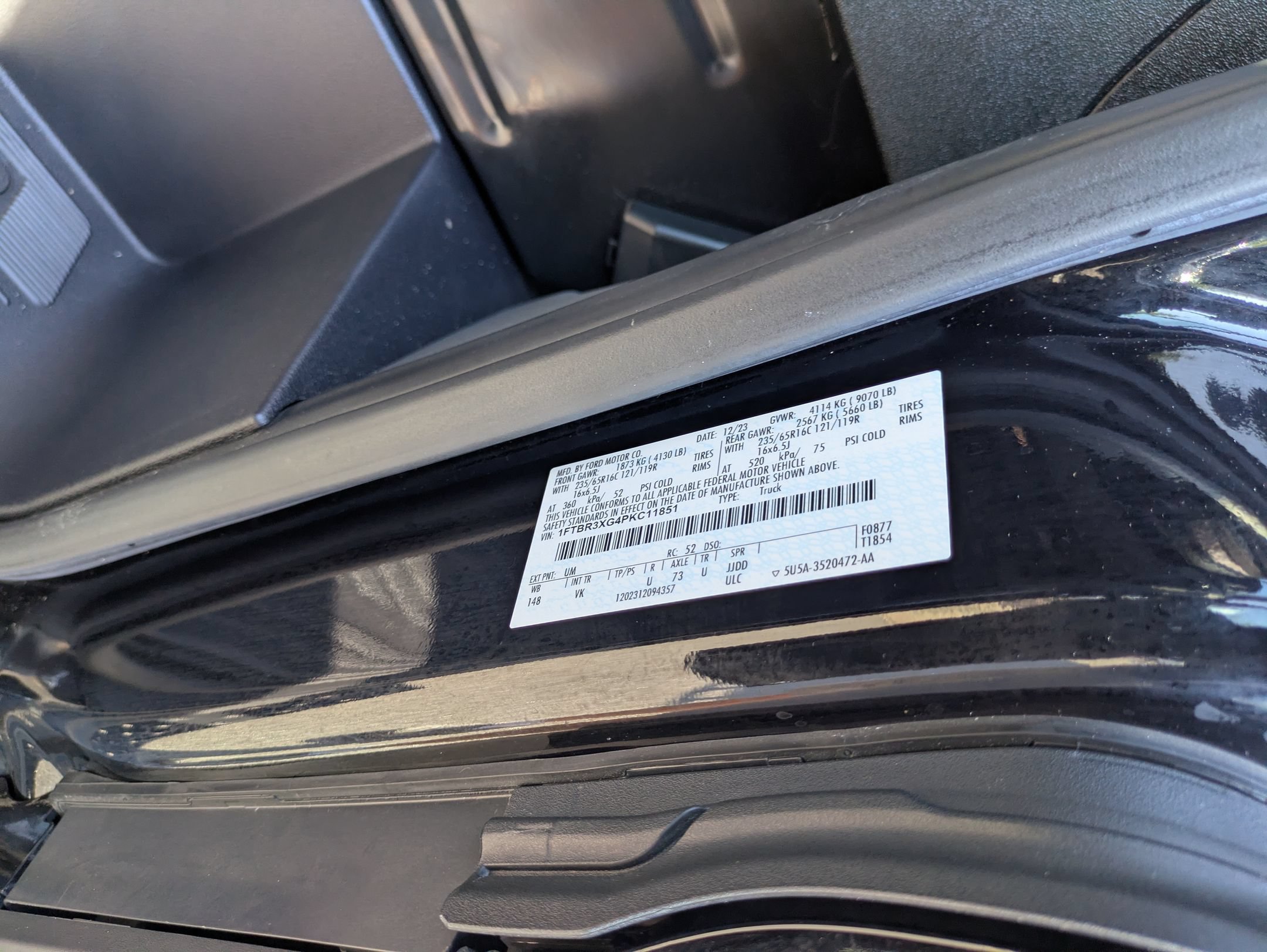 Certified 2023 Ford Transit 250 148 High Roof Extended w/ Load Area Protection Package RWD image 29