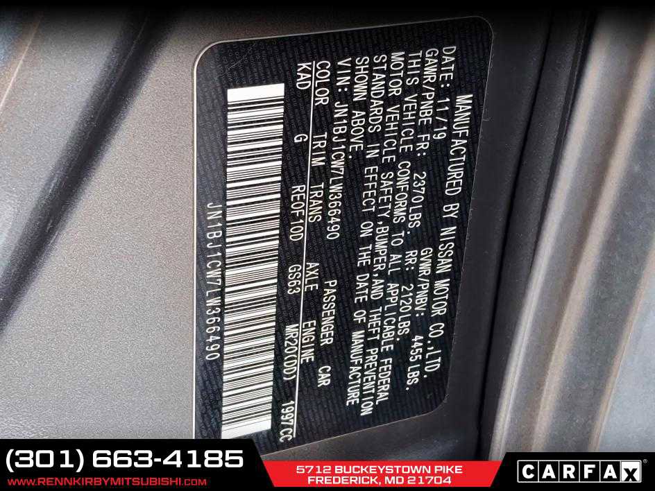 Used 2020 Nissan Rogue Sport SV w/ All-Weather Package image 50