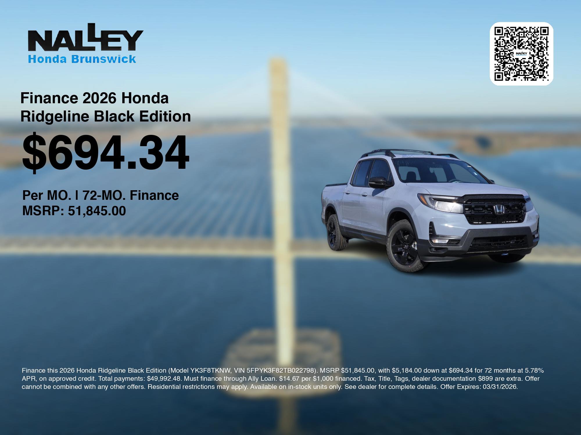 New 2026 Honda Ridgeline Black Edition image 7