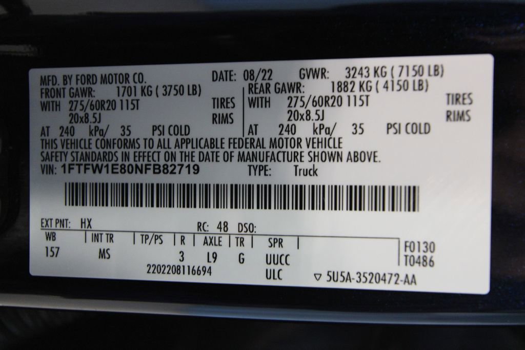 Used 2022 Ford F150 XLT w/ Equipment Group 302A High image 47