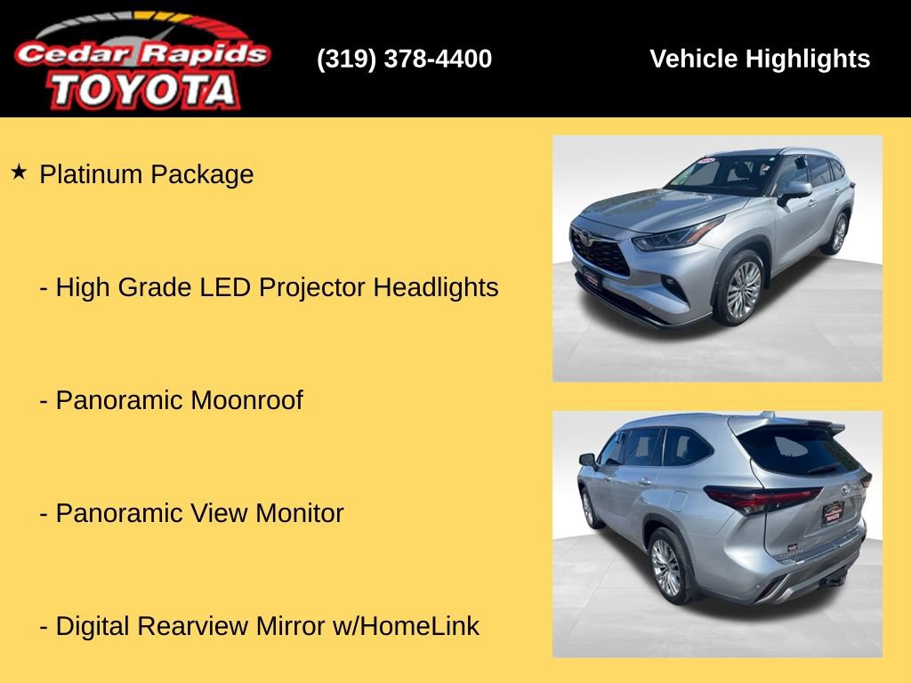 Used 2024 Toyota Highlander Platinum AWD/4WD image 34