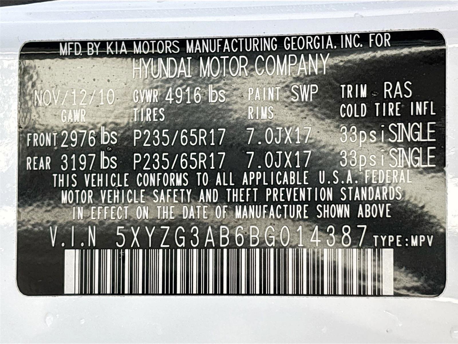 Used 2011 Hyundai Santa Fe GLS image 31