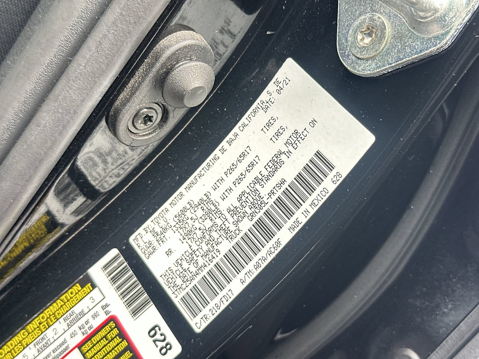 Used 2021 Toyota Tacoma TRD Sport AWD/4WD image 34