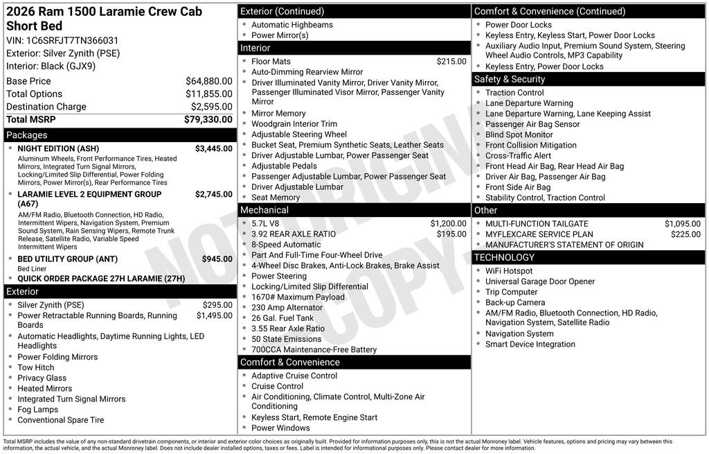 New 2026 RAM 1500 Laramie w/ Night Edition image 9