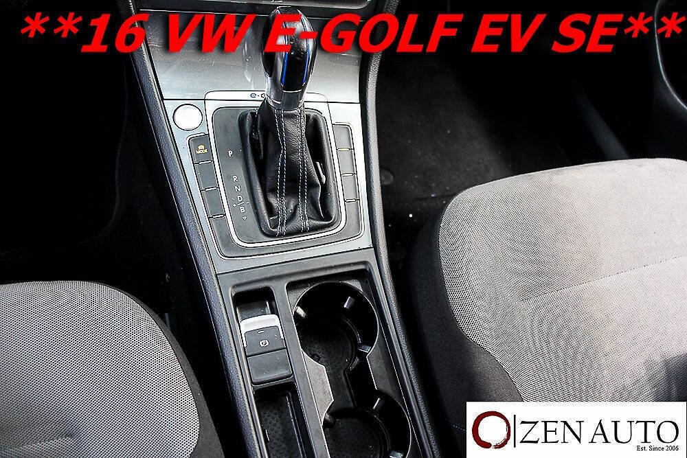 Used 2016 Volkswagen e-Golf SE FWD image 19